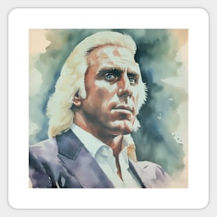 Ric Flair - Water Color Portrait Sticker
